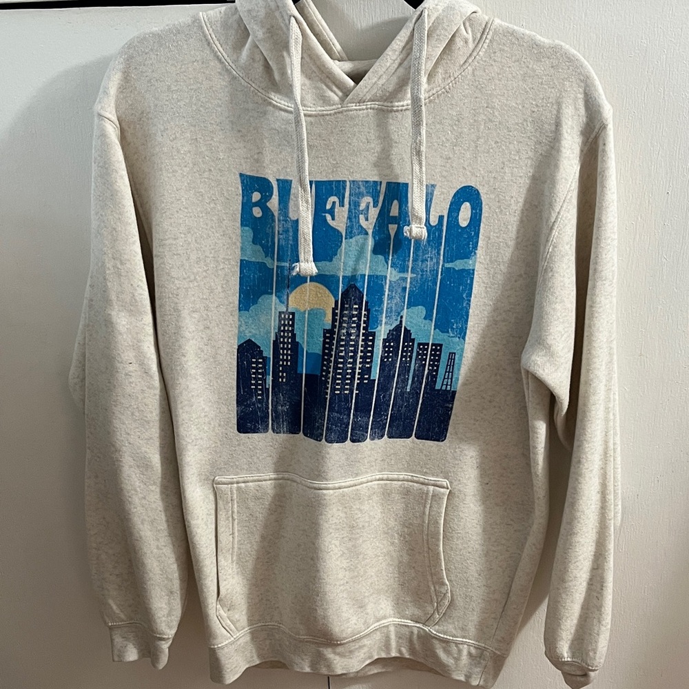 Buffalo Skyline Graphic Hoodie - Beige